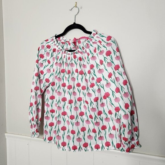 J. Crew Factory Tops - J. CREW FACTORY Flora Back Tie Blouse